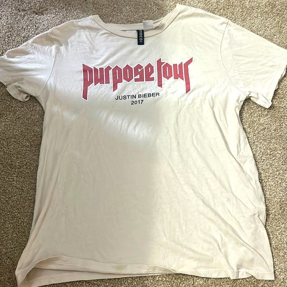 Justin Bieber Purpose Tour shirt 2017.